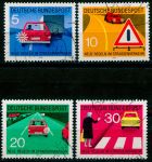 (1971) MiNr. 670 - 673 - O - Německo - Nové dopravní předpisy II. (1)