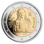 (2021) San Marino 2 € - Dürer - Münzkarte