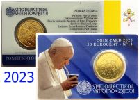 (2023) Vatikan 50c - Münzkarte (Nr. 14) - Papst Franziskus