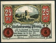 (1922) Bad Sulza in Thüringen - 25 Pfening (UNC)