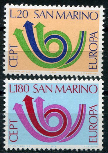 (1973) MiNr. 1029 - 1030 ** - San Marino - Europa