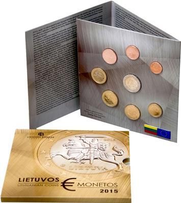 (2015) Litva - euro set - ročník 2015 v blistru