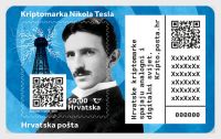 (2022) MiNr. 1598 **- Kroatien - BLOCK 87 - Krypto - Tesla