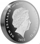 (2022) 1$ (Ag, 1 oz.) - Nový Zéland - Kiwi 22 (proof) barevná