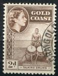 (1954) SG. 156 / MiNr. 141 - O - Gold Coast - národní motivy - bubeník