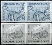(1982) MiNr. 70 - 71 **, 2-er - Färöer Inseln - EUROPA