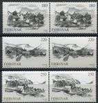 (1982) MiNr. 72 - 74 **, 2-er - Färöer Inseln - Dorf auf einer Insel