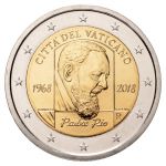 (2018) - 2 € - Vatikán - Otec Pio (UNC)