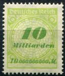 (1923) MiNr. 328 A ** - Deutsches Reich - Čísla v kruhu, 10 miliard