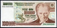 Turecko (P205b) 100 000 Lir 1970 (1994) - UNC