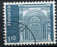 (1975) MiNr. 1068 - O - Schweiz - Gallus-Tor, Basler Münster