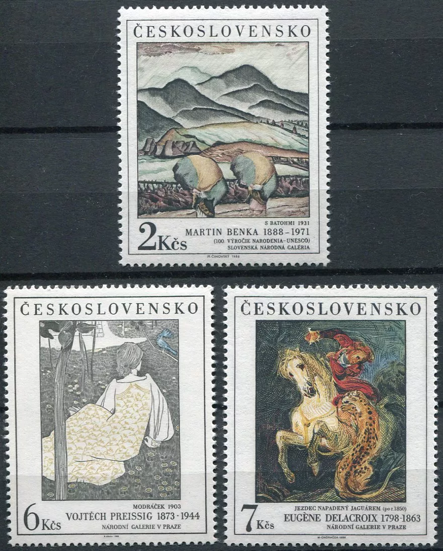 (1988) č. 2870 - 2872 ** - Československo - Umění 1988