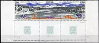 (1990) MiNr. 662 - 663 ** 3-pá + K - Saint Pierre a Miquelon - Krajina v Etang de la Loutre