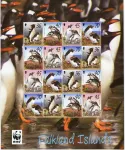 (2002) MiNr. 855 - 858 ** KB - Falklandinseln - WWF - Pinguine