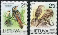 (2013) MiNr. 1144 - 1145 ** - Litva - Ohrožení ptáci