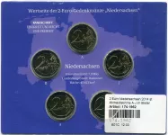 (2014) Mincovní karta 2€ mince Lower Saxony (BU) - ADFGJ