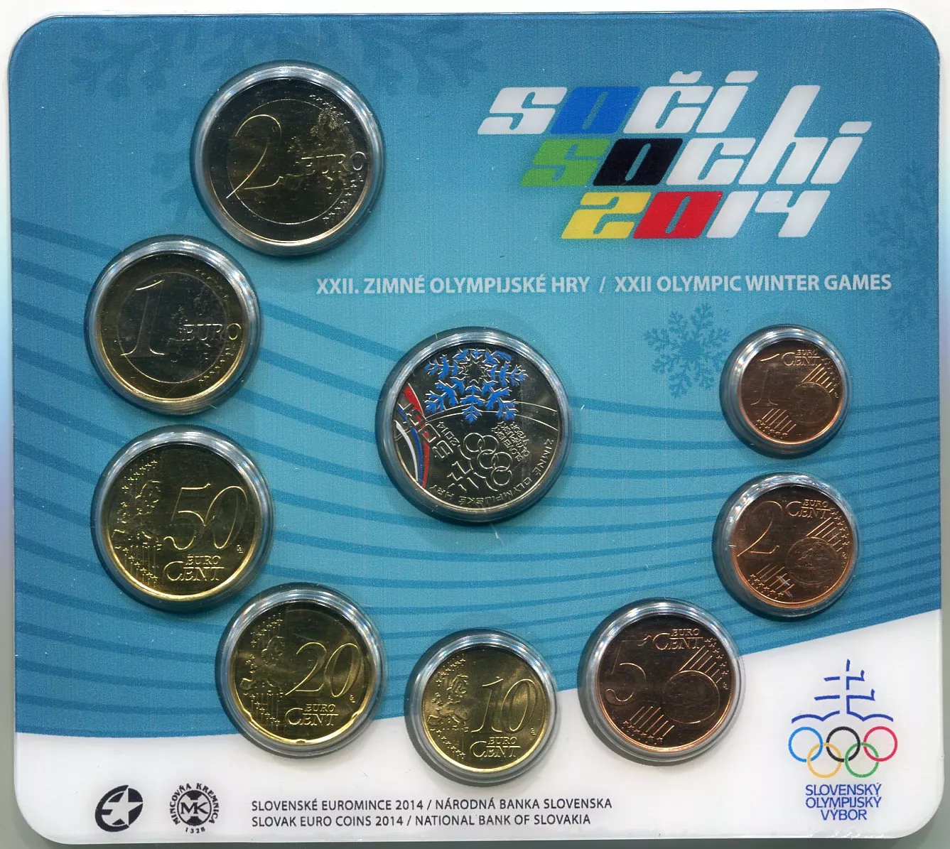 (2014) Slovensko - Set mincí "ZOH Sochi 2015"