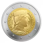 (2014) Lettland 2 € Umlaufmünze (BU) 