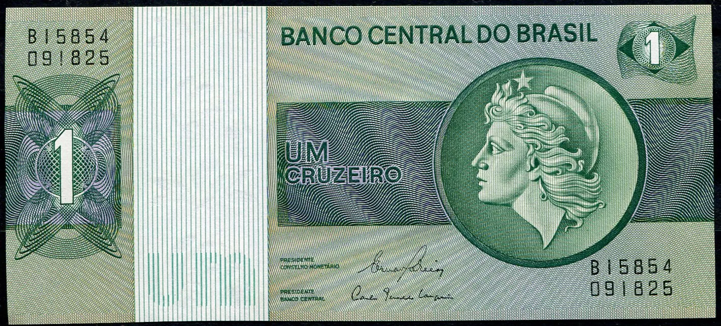 Brazílie (P 191 Ac) 1 Cruzeiro (1980) - UNC