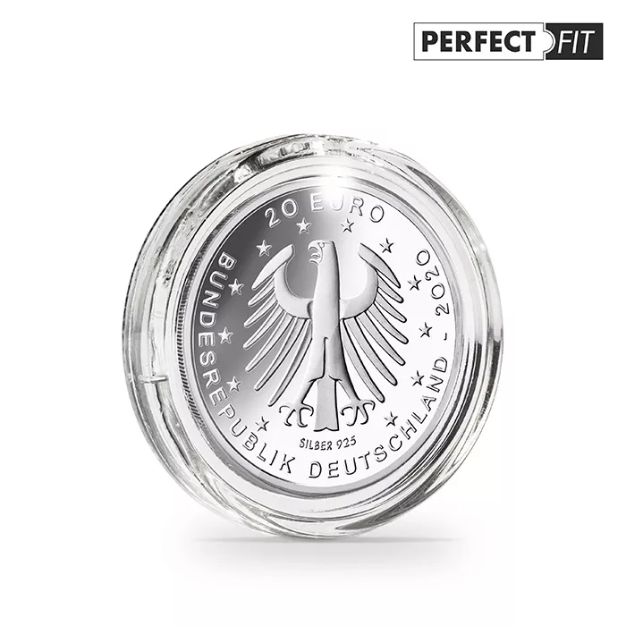 ULTRA Perfect Fit - 32,50 mm - Deutsche 20 € Münzen - runde Münzblasen (100er Pack)