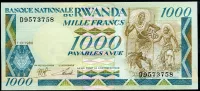 Rwanda (P 21a) 1000 Franků (1988) - UNC