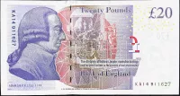 Velká Británie (P 392c) 20 Liber (2015) - UNC