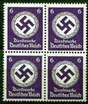 (1942) MiNr. D 169 ** 4-er - Deutsches Reich - Dienstmarke