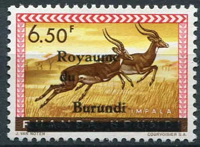 (1962) MiNr. 18 ** - Burudi - Impala - přetisk