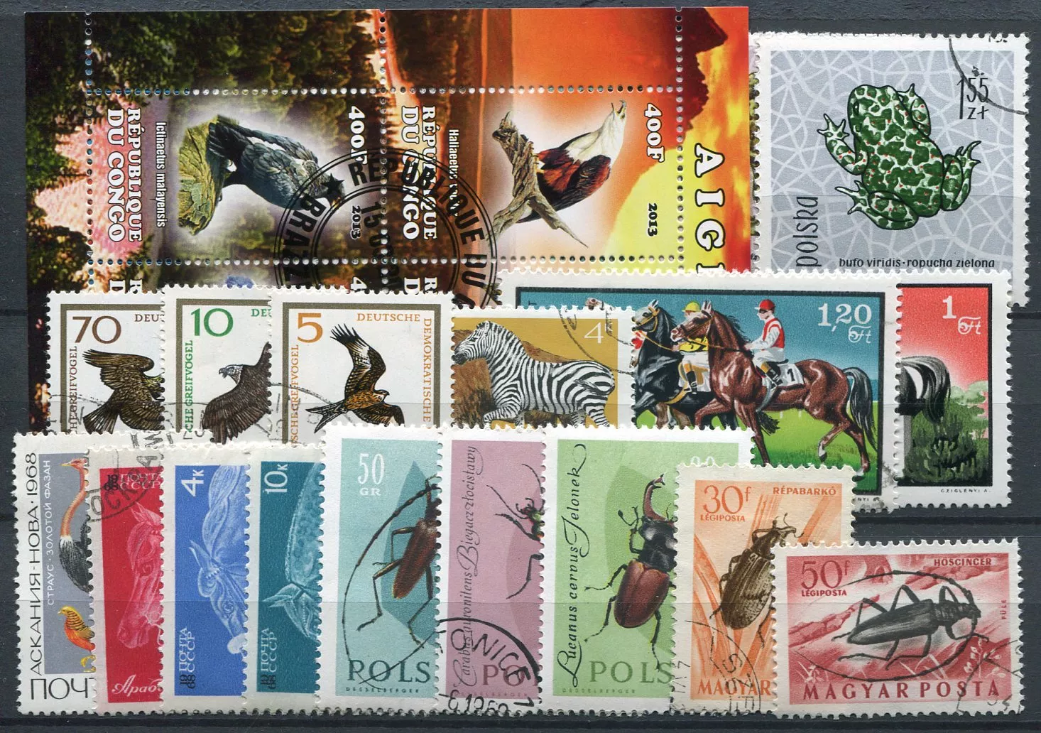 Paket von Briefmarken - FAUNA - 25 Stück