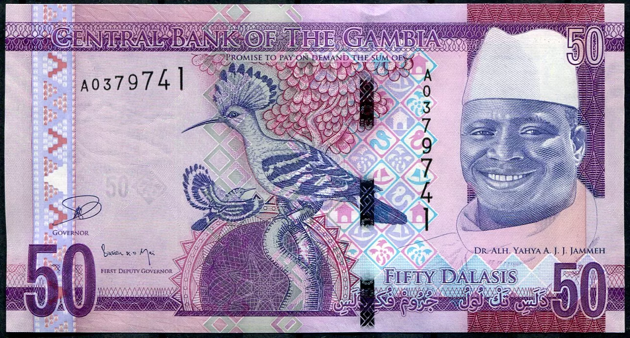 Gambia (P 34) 50 Dalasis Banknote (2015) - UNC