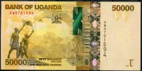 Uganda (P 54d) 50 000 Schilling (2021) - UNC