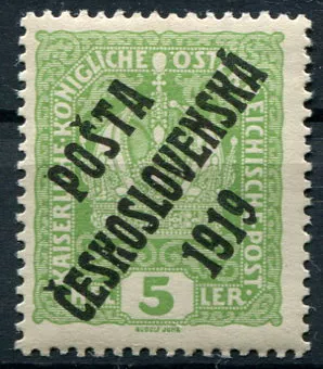(1919) Pof. 34 ** - Československo - Pošta Československá 1919, přetisk I. typ