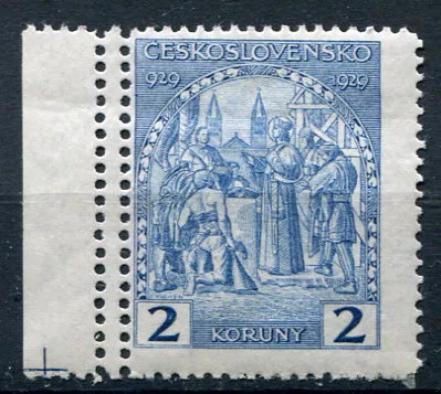 (1929) Pof. 245 * - Československo - Sv. Václav, dvojitá perforece, roz. křížek