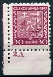 (1929) MiNr. 281 A ** (dč 2A) - Tschechoslowakei - Staatswappen