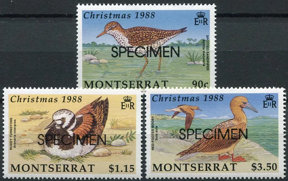 (1988) MiNr. 731 - 734 ** - Montserrat - Vánoce 1988 "SPECIMEN"