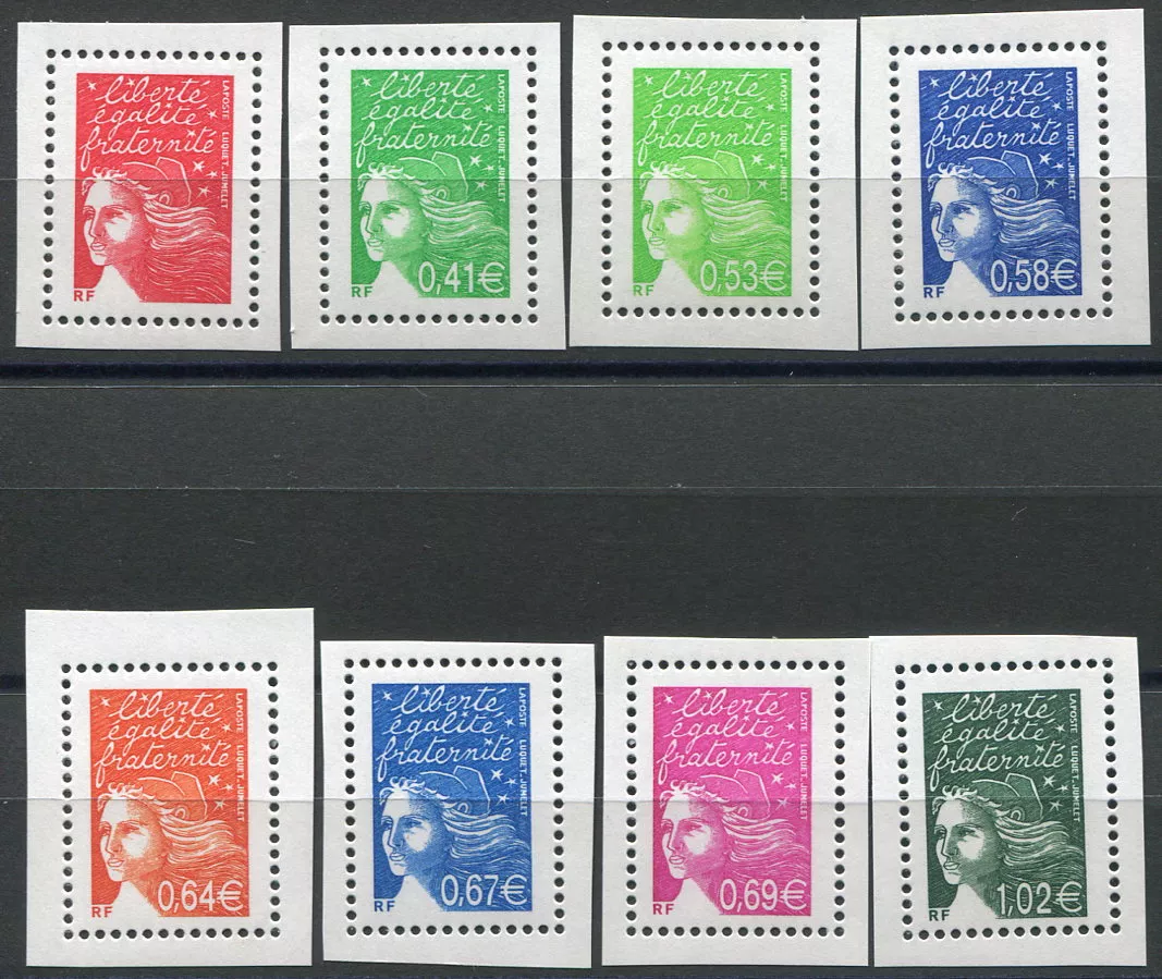 (2002) MiNr. 3557IAx - 3592IAx ** - Francie - Marianne (Luquet)