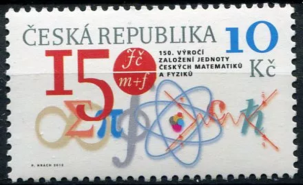(2012) č. 714 ** - Česká republika - 150. výročí Jednoty čs. matematiků a fyziků