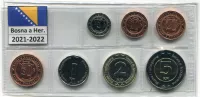 (2021/2022) Bosnien und Herzegowina - KM: 115-121 - Münzsatz (UNC)