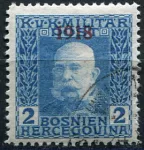 (1918) MiNr. 148 - O - Bosnien und Herzegowina (Österreich-Ungarn) - Kaiser Franz Josef I. - Nachdruck 1918