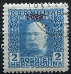 (1918) MiNr. 148 - O - Bosnien und Herzegowina (Österreich-Ungarn) - Kaiser Franz Josef I. - Nachdruck 1918