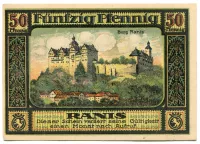 (1921) Ranis - Ziegenrück - 50 Pfening (UNC)
