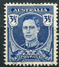 (1942) MiNr. 167 (O) - Australien - König Georg VI. (1895-1952) (1942) MiNr. 167 (O) - Australien - König Georg VI. (1895-1952)