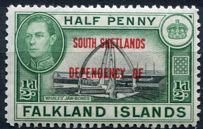 (1944) MiNr. SS 1 * - Falklandinseln - Abhängigkeit von den Süd-Shetlands - Ehrenmal