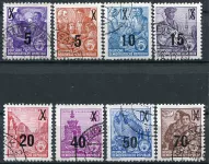 (1954) MiNr. 435 - 442 - O - DDR - Erster Fünfjahresplan - Nachdruck