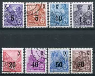(1954) MiNr. 435 - 442 - O - DDR - Erster Fünfjahresplan - Nachdruck