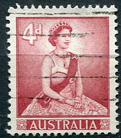 (1960) MiNr. 291 A (O) - Australien - Königin Elisabeth II. (1960) MiNr. 291 A (O) - Austrálie - Královna Alžběta II.
