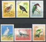 (1963) MiNr. 275 - 281 - O - Nordvietnam - Vögel 1963