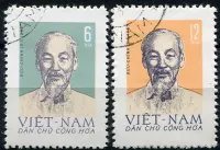 (1965) MiNr. 363 - 364 - O - Nordvietnam - Ho Chi Minh
