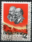 (1965) MiNr. 375 - O - Nordvietnam - V.I. Lenin, Marx