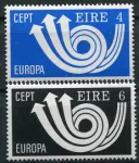 (1973) MiNr. 289 - 290 ** - Irland - Europa 